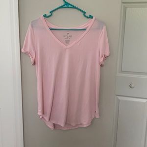 American eagle pink soft and sexy collection tee